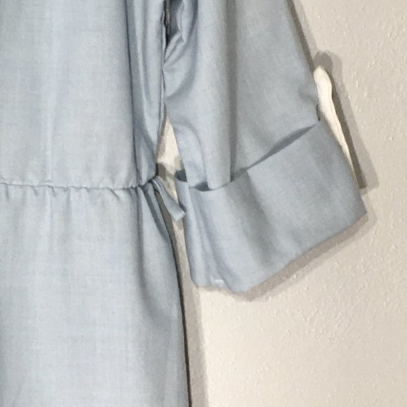 Vintage Polly Flinders Hand Smocked Button Front Blue Dress Girls 12 (Women's L) - Picture 13 of 15